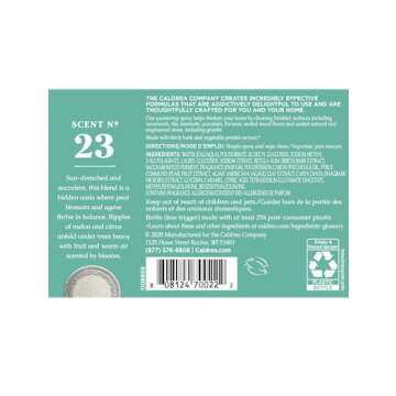 Caldrea Multi-surface CounterTop Spray Cleaner, Made With Vegetable Protein Extract, Pear Blossom Agave Scent, 16 Oz