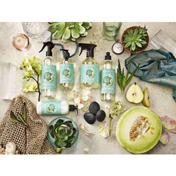 Caldrea Multi-surface CounterTop Spray Cleaner, Made With Vegetable Protein Extract, Pear Blossom Agave Scent, 16 Oz