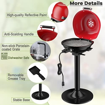 Giantex Electric Grill - Portable 1600W BBQ Solution