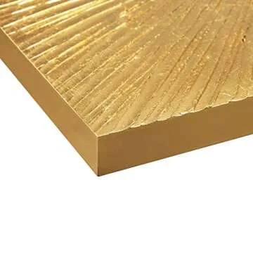 MADISON PARK SIGNATURE Sunburst Wall Art - Modern Resin Dimensional Radiant Color Hand Painted Home Décor Abstract Textured Gold 30" W x 30" H x 1.25" D