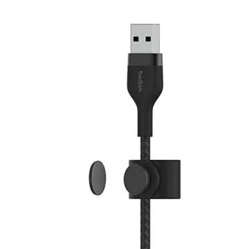 Belkin BoostCharge Pro Flex Braided USB A to Lightning Cable 10ft/3M - MFi Certified 20W Power Delivery iPhone Charger Cord - Apple Charger USB A Cable - Fast Charging for iPhone 14, iPhone 13 - Black