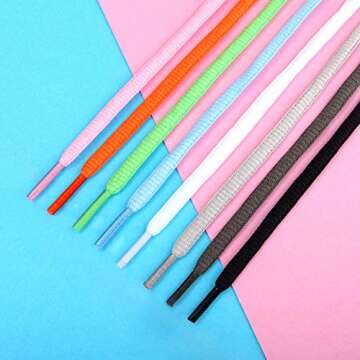 Handshop Half Round Shoelaces - Versatile Colors and Sizes 24"