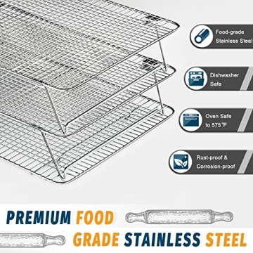 HIWARE Stackable Cooling Rack - Durable and Versatile