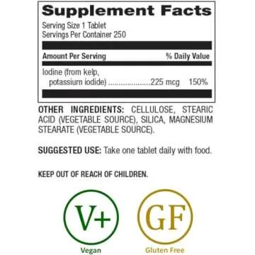 Natural Nutra Kelp Iodine Supplement - Boosts Health & Vitality