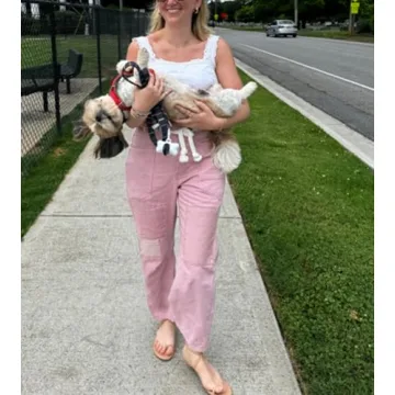 Kedera Y2K Patchwork Wide Leg Cargo Pants for Women