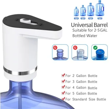 Rechargeable Water Dispenser for 5 Gallon Bottles