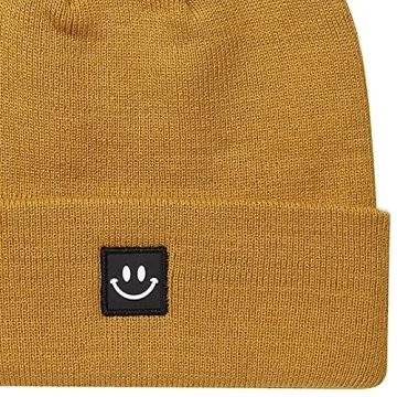 MaxNova Cozy Camel Beanie Hat with Cute Smile