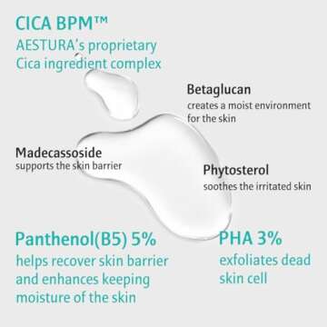 AESTURA A-CICA365 Calming Hydro Toner, Daily Soothing Toner for Sensitive Skin, CICA BPM Complex, PHA 3%, Dead Skin Cell Care, Dermatologist Tested, Korean Skin Care, 8.56 Fl Oz.