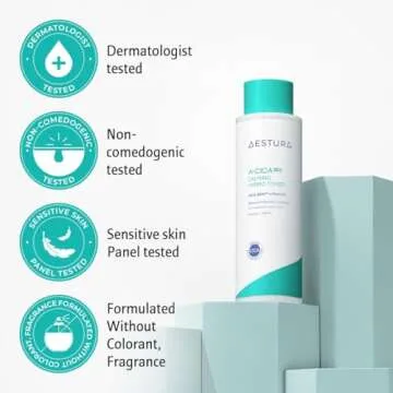 AESTURA A-CICA365 Calming Hydro Toner, Daily Soothing Toner for Sensitive Skin, CICA BPM Complex, PHA 3%, Dead Skin Cell Care, Dermatologist Tested, Korean Skin Care, 8.56 Fl Oz.