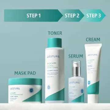 AESTURA A-CICA365 Calming Hydro Toner, Daily Soothing Toner for Sensitive Skin, CICA BPM Complex, PHA 3%, Dead Skin Cell Care, Dermatologist Tested, Korean Skin Care, 8.56 Fl Oz.