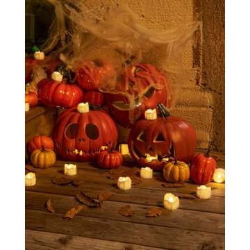 Homemory Timer Tea Lights, Flameless Flickering Auto Tea Lights Battery Operated, Auto-On 6 Hours and Off 18 Hours Everyday, Batteries Included, Long-Lasting, Pack of 12, White Base