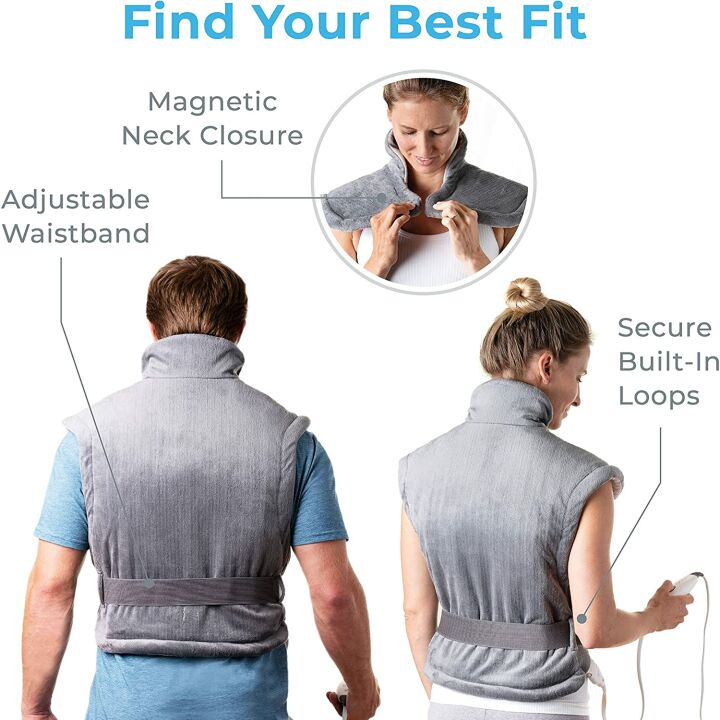 Extra-Long Back & Neck Heating Pad for Muscle Pain
