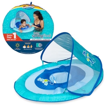 SwimWays Baby Float with Canopy for Safe Water Fun