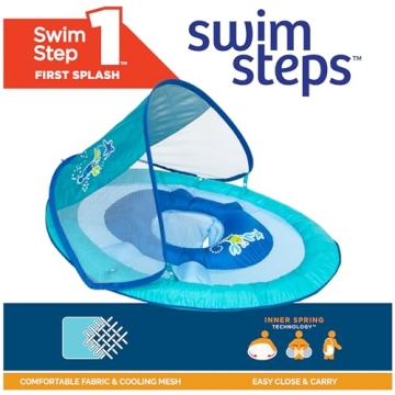 SwimWays Baby Float with Canopy for Safe Water Fun