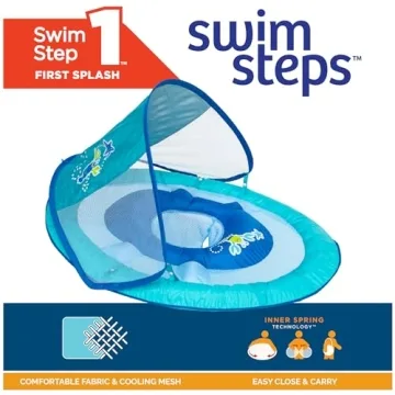 SwimWays Baby Float with Canopy for Safe Water Fun