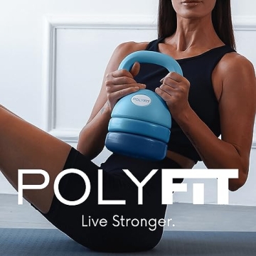 Polyfit Adjustable Kettlebell for Home Workouts 5-12 lbs
