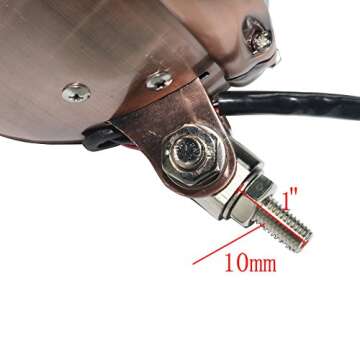 Boldness Golden Vintage Metal Motorcycle Headlight