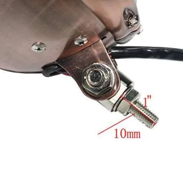 Boldness Golden Vintage Metal Motorcycle Headlight