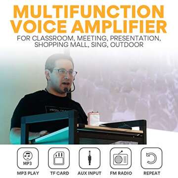 Portable MAONO Voice Amplifier for Teachers and Coaches