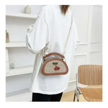 Mtbxk Small Straw Bag Handbag Shoulder Bag Summer Woven Mini Cute Purses Vacation Beach Purse Crossb...