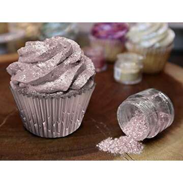 Bakell - Rose Gold Tinker Dust (5g, 1x Jar) Edible Glitter for Food, Desserts, and Beverages!