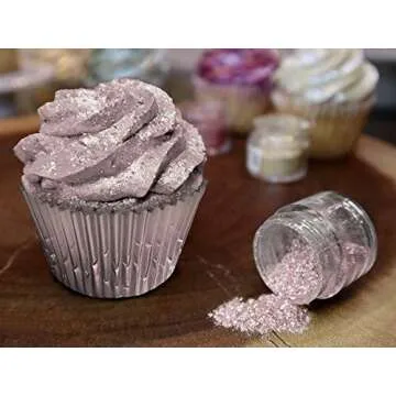 Bakell - Rose Gold Tinker Dust (5g, 1x Jar) Edible Glitter for Food, Desserts, and Beverages!