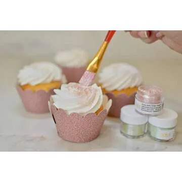 Bakell - Rose Gold Tinker Dust (5g, 1x Jar) Edible Glitter for Food, Desserts, and Beverages!