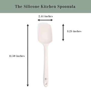 The Silicone Kitchen 3-Piece Spatula Set in Designer White