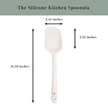 The Silicone Kitchen 3-Piece Spatula Set in Designer White