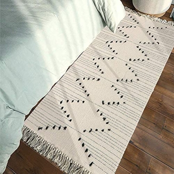 Washable Idee-home Boho Kitchen & Bathroom Rug 2'x4.3'
