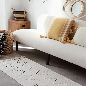 Washable Idee-home Boho Kitchen & Bathroom Rug 2'x4.3'