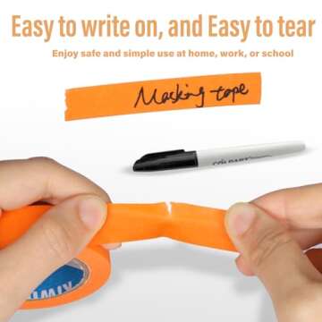 KIWIHUB 15 Rolls Colored Masking Tape for Kids Crafts