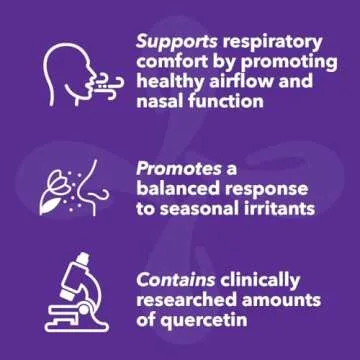 Breathe-X - Allergy & Sinus Relief Supplement - Supports Sinuses & Nasal Discomfort - Non-Drowsy & Fast-Acting - Quercetin, Bromelain, Citrus Bioflavonoids, Nettle Leaf & Vitamin C - 90 Capsules