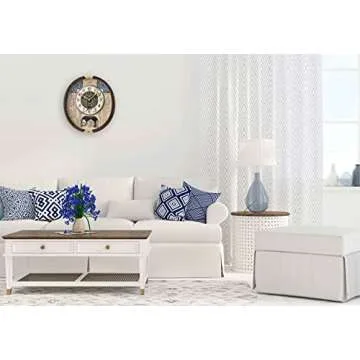 Seiko Melodies in Motion Wall Clock, Golden Trellis