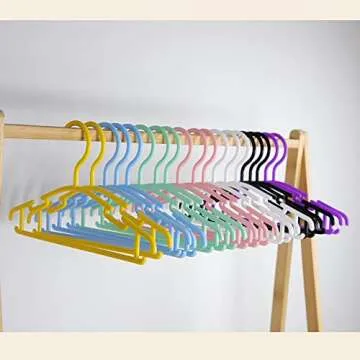 GoodtoU Baby Hangers Plastic Baby Clothes Hangers 100 Pack Kids Hangers for Closet Infant Toddler Children Hangers Blue