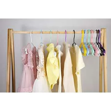 GoodtoU Baby Hangers Plastic Baby Clothes Hangers 100 Pack Kids Hangers for Closet Infant Toddler Children Hangers Blue