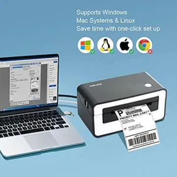 NefLaca High Speed USB Label Printer for All Needs