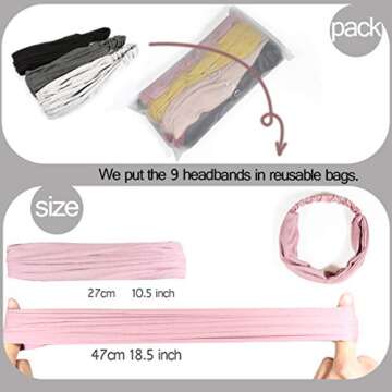 GUNIANG 9 Stylish & Comfortable Headbands for All Ages