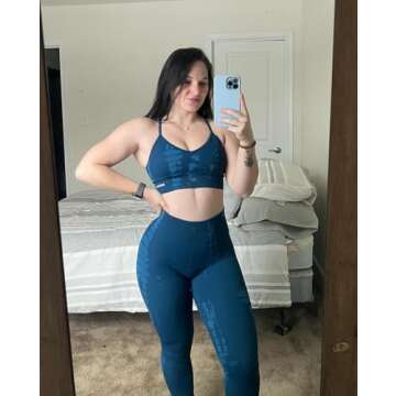 AUROLA Serpent Seamless Leggings for Women, Tummy Control