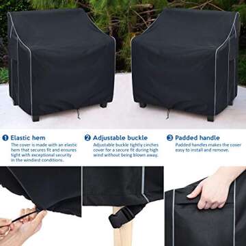 FORSPARK Waterproof Patio Furniture Covers - Heavy Duty