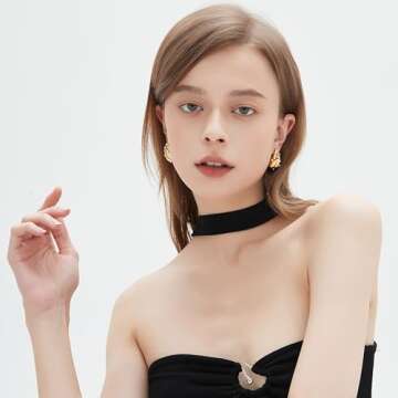 Sylph Gold Teardrop Earring Chunky Stud Earrings for Women Lightweight Cubic Zirconia Dangle Earrings with Pearl, Waterdrop Earring Fashion Jewelry for Women Lover (gold)