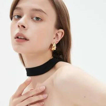 Stylish Sylph Gold Teardrop Earrings for Women - Lightweight Design