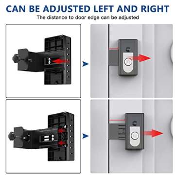KIMILAR Anti-Theft Video Doorbell Mount Compatible with Ring/Blink Wireless Video Doorbell, Adjustable Mounting Bracket Accessories for Houses, Apartments, Businesses, Not for Security Door