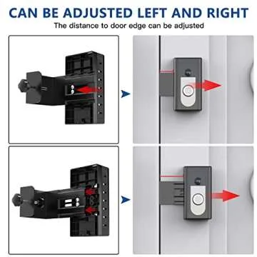KIMILAR Anti-Theft Video Doorbell Mount Compatible with Ring/Blink Wireless Video Doorbell, Adjustable Mounting Bracket Accessories for Houses, Apartments, Businesses, Not for Security Door