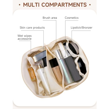 Cessfle Large Capacity Travel Cosmetic Bag for Beauty Enthusiasts