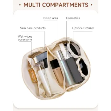 Cessfle Large Capacity Travel Cosmetic Bag for Beauty Enthusiasts