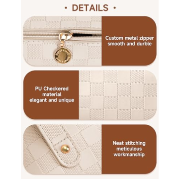 Cessfle Large Capacity Travel Cosmetic Bag for Beauty Enthusiasts