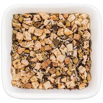 Tealyra - Sleepy Nights - Rooibos - Chamomile - Coconut - Valerian - Wellness Herbal Loose Tea - Relax and Calming Bed Time - 112g (4-ounce)