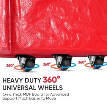 BALEINE 9 ft Rolling Christmas Tree Storage Bag – Spacious & Durable