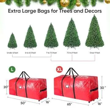 BALEINE 9 ft Christmas Tree Storage Bag for Easy Moving